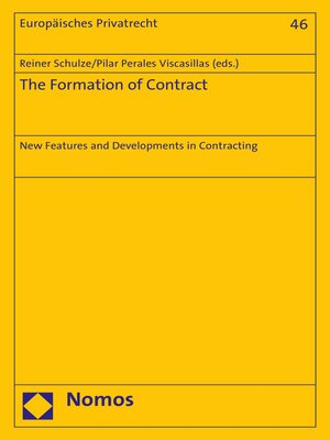 cover image of The Formation of Contract